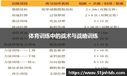 体育训练中的战术与战略训练